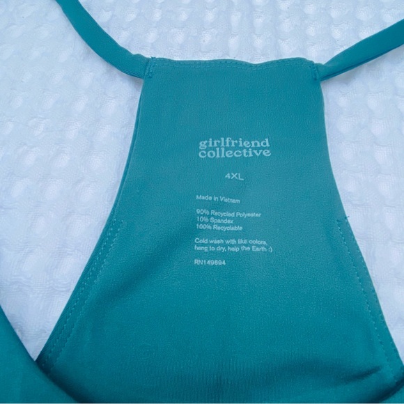 Girlfriend Collective Monaco Cleo Halter Bra Size 4XL - Picture 4 of 5